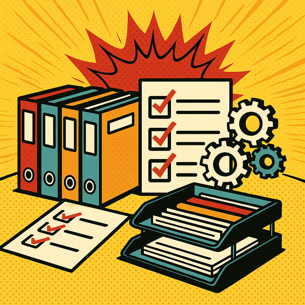 Gestion et organisation administrative d'une PME : classeurs, checklist et process